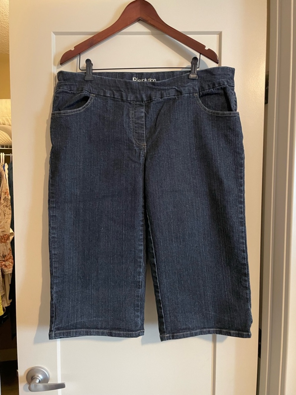 Revolution Black Denim Shorts